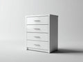 Commode - Bois - 70x40x90 cm - Blanc - Moderne