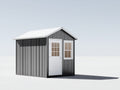Abri de jardin - Métal - 210x170x220 cm - Anthracite-Blanc - Moderne